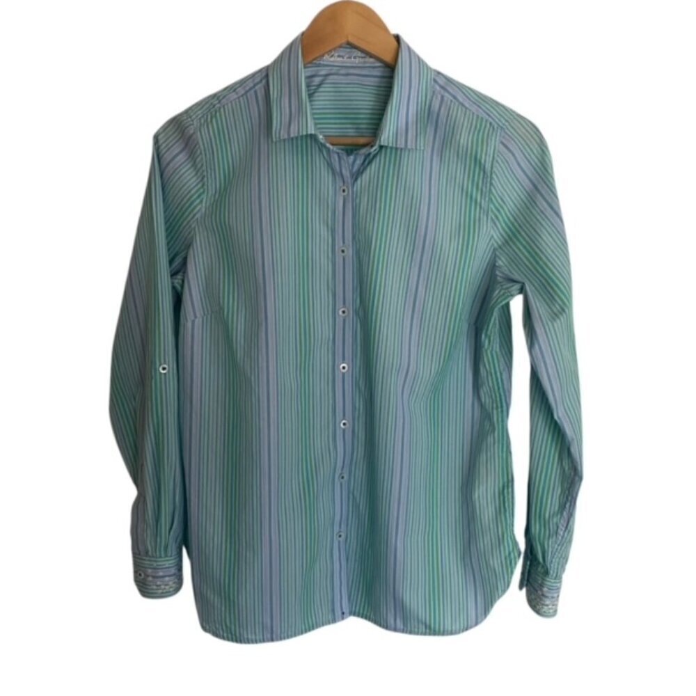Robert Graham Striped Button Up Shirt Small